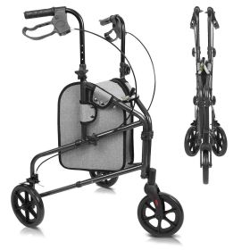 3 Wheel Rollator (Option: Black)
